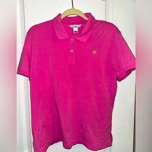 Lily Pulitzer Pink Polo Size Large